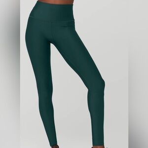 ALO  Airlift Yoga Deep Green Leggings Midnight Green